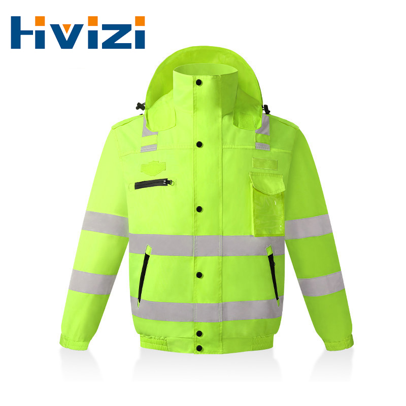 Quality Winter Clothing Bomber Jacket - Waterproof Bomber Jacket Hi Vis Workwear