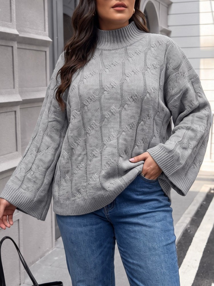 Winter Clothing Plus Size - Women's Plus Size Casual Knitted Winter