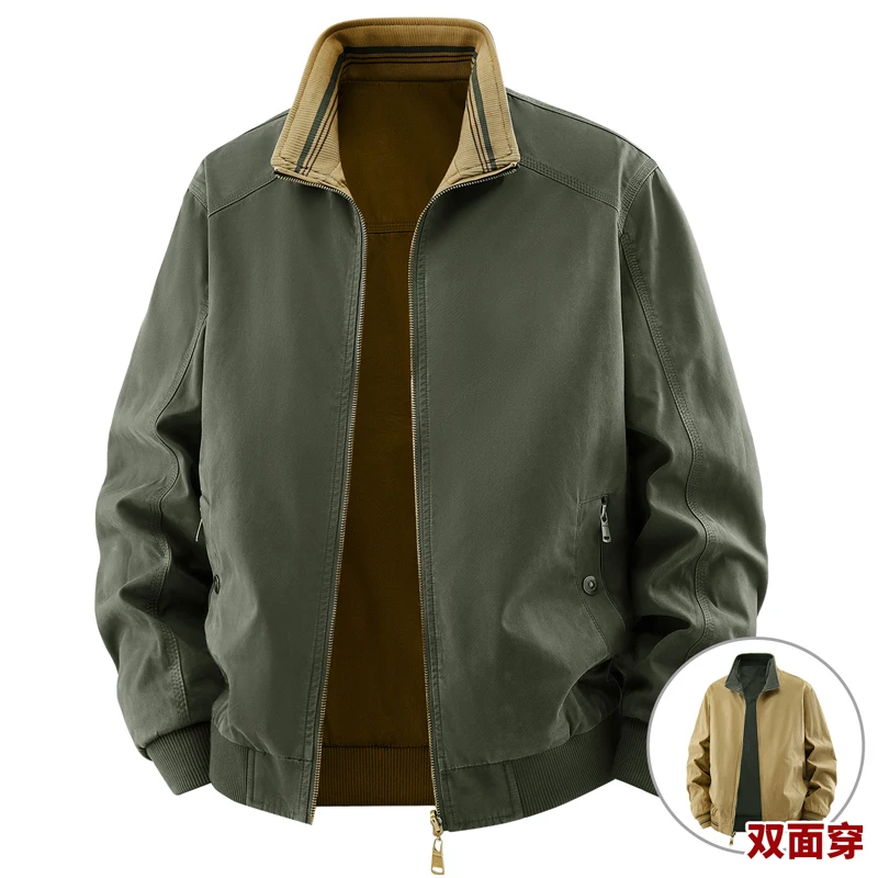 Quality Winter Clothing Bomber Jacket - High Quality Reversible Jacket Men 100%