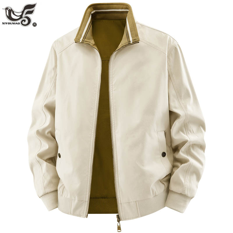 Quality Winter Clothing Bomber Jacket - High Quality Reversible Jacket Men 100%