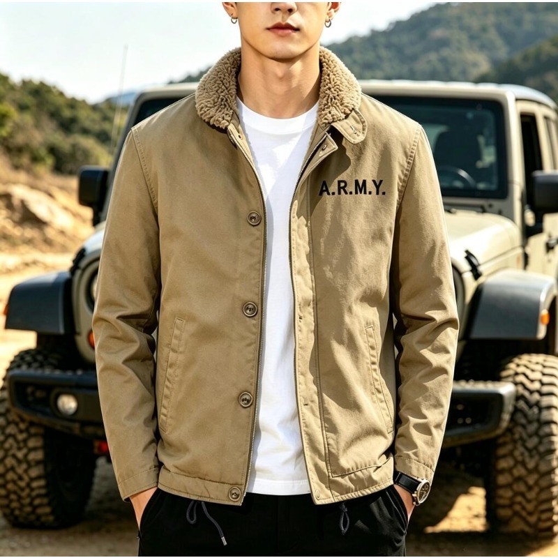 Quality Winter Clothing Bomber Jacket - New Fashion Men Fleece Warm Winter