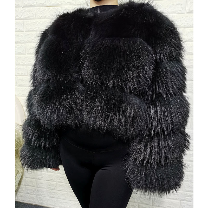 Plus Size Tops Brown Fur Maoma - Winter Clothing Plus Size 评论和价格