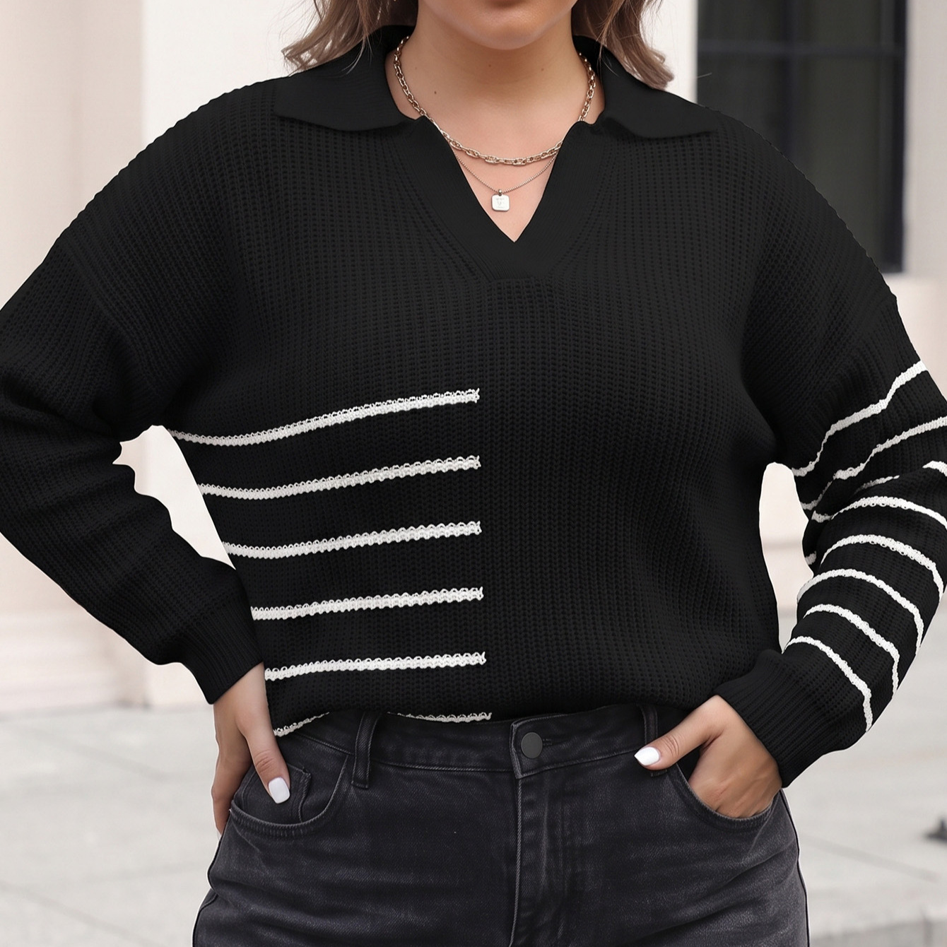 Women's Plus Size L-3XL Casual - Winter Clothing Plus Size 评论和价格