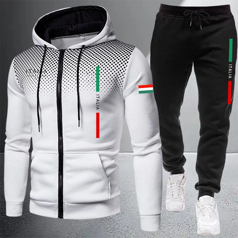 Men's Tracksuit Casual Zip Hoo - Winter Cloth 评论和价格