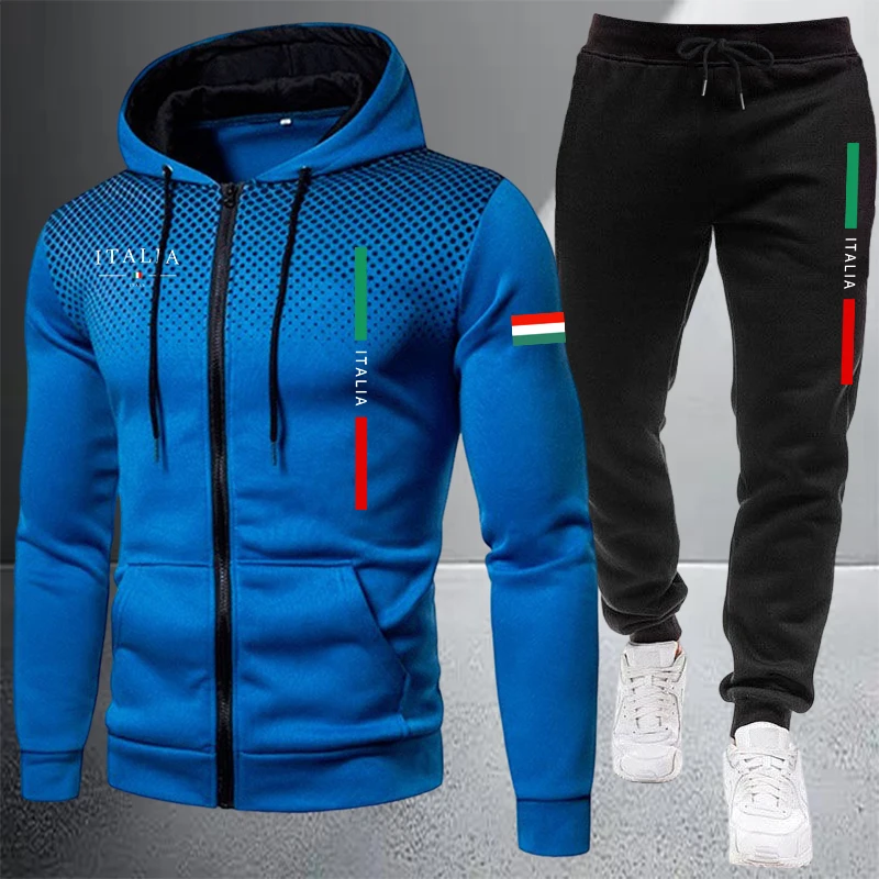 Men's Tracksuit Casual Zip Hoo - Winter Cloth 评论和价格