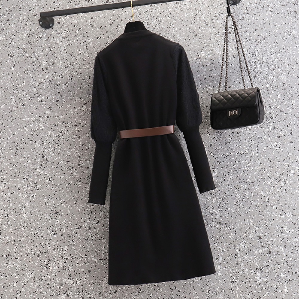 casual Elegant Beading Knit Sp - Winter Clothing Plus Size 评论和价格