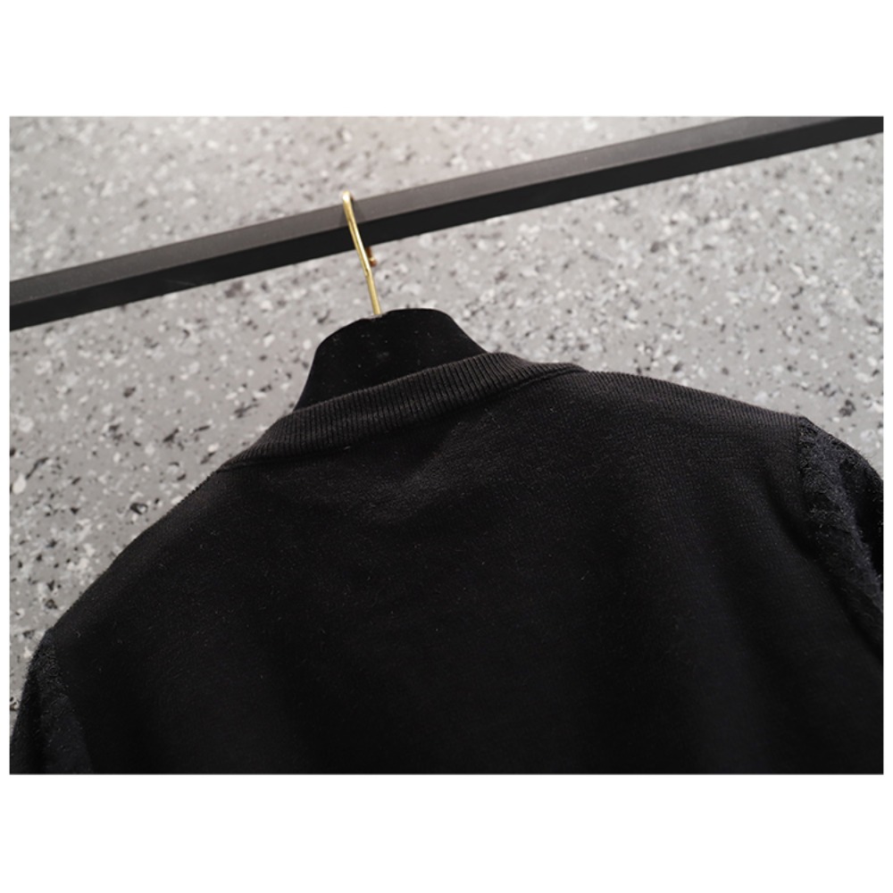 casual Elegant Beading Knit Sp - Winter Clothing Plus Size 评论和价格