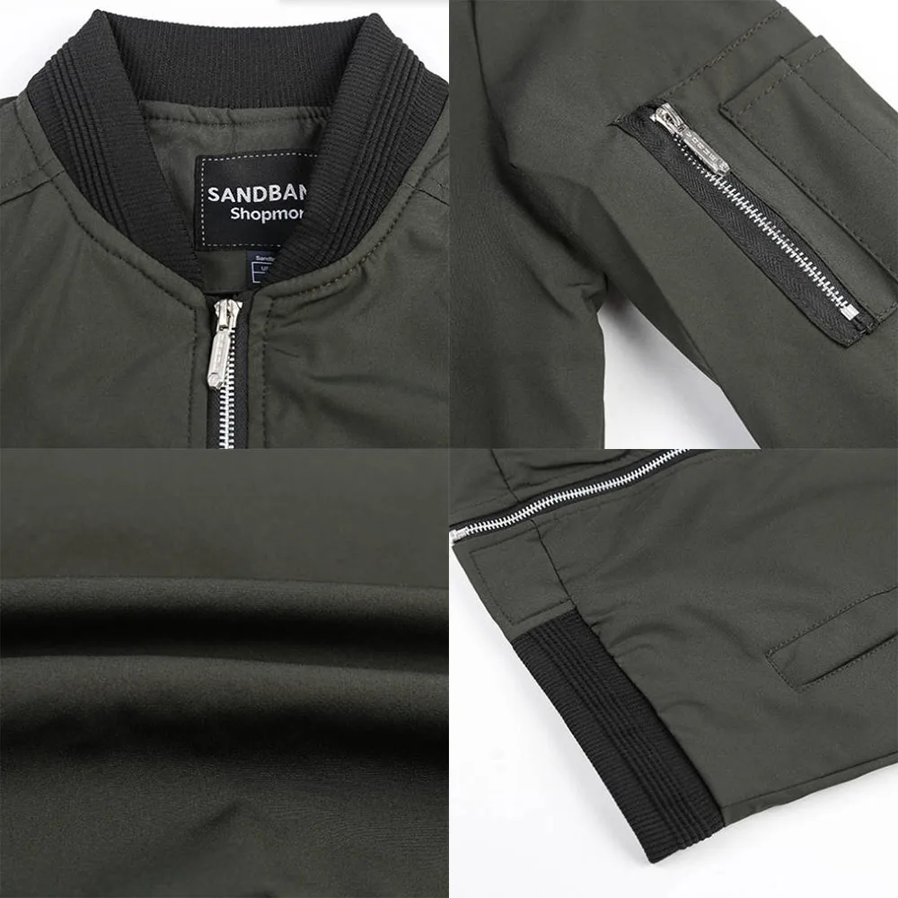 Fall Winter Quality New Men's  - Quality Winter Clothing Bomber Jacket 评论和价格