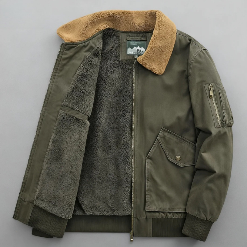 Fleece Military Jacket Men War - Quality Winter Clothing Bomber Jacket 评论和价格