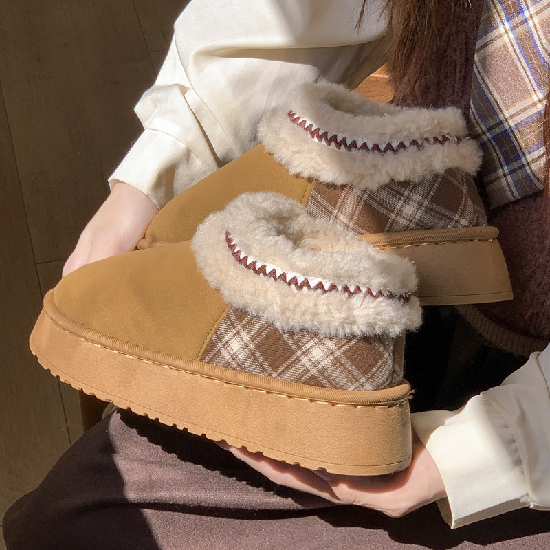 2026 Platform Fluffy Slippers  - Winter Cloth 评论和价格
