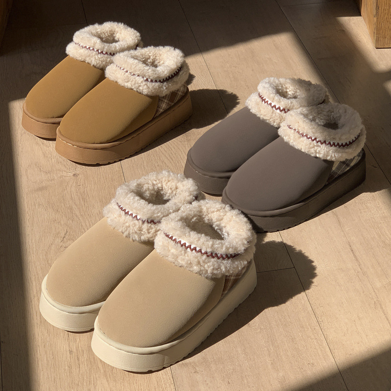 2026 Platform Fluffy Slippers  - Winter Cloth 评论和价格