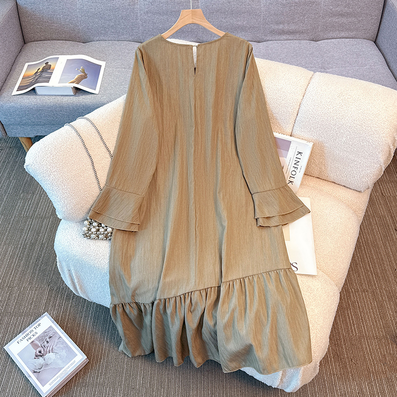 Elegant Vintage O-neck solid l - Winter Clothing Plus Size 评论和价格