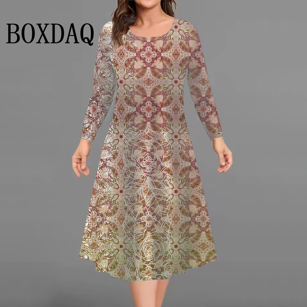 New Fashion Elegant Women Dres - Winter Clothing Plus Size 评论和价格