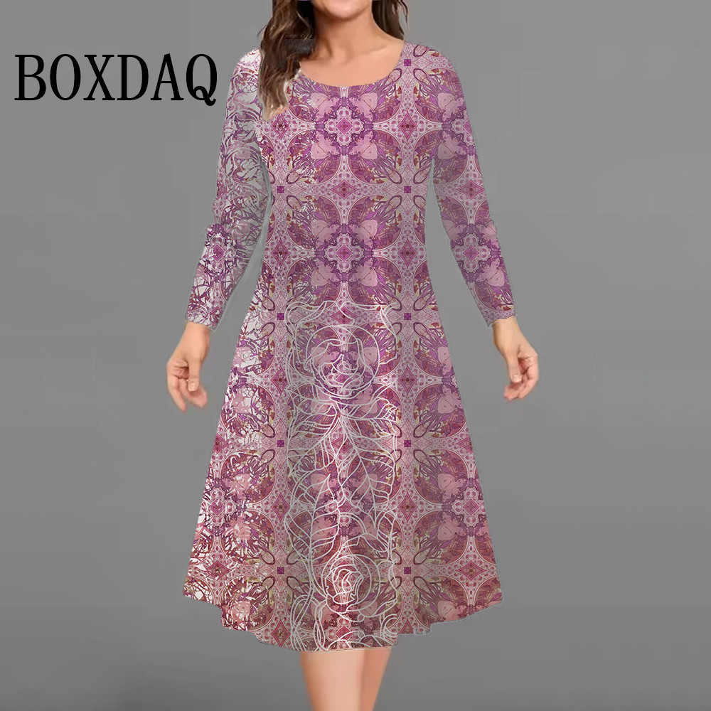 New Fashion Elegant Women Dres - Winter Clothing Plus Size 评论和价格