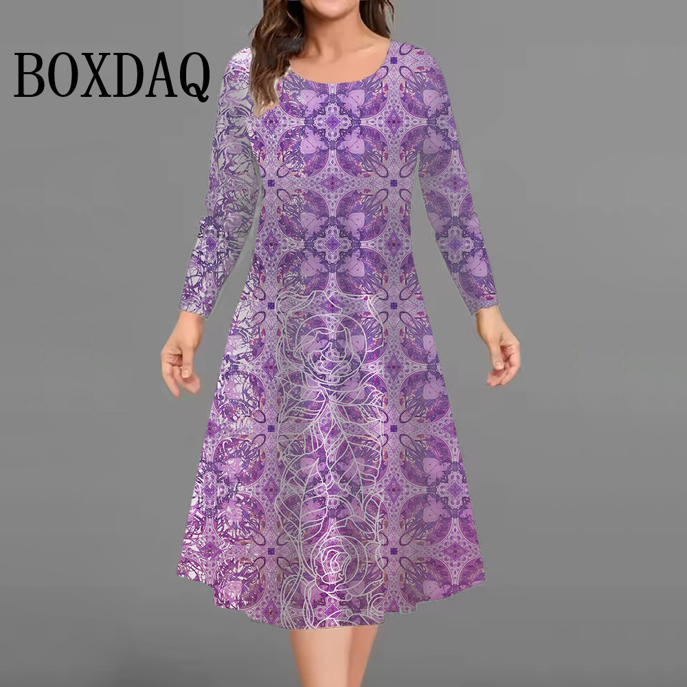 New Fashion Elegant Women Dres - Winter Clothing Plus Size 评论和价格