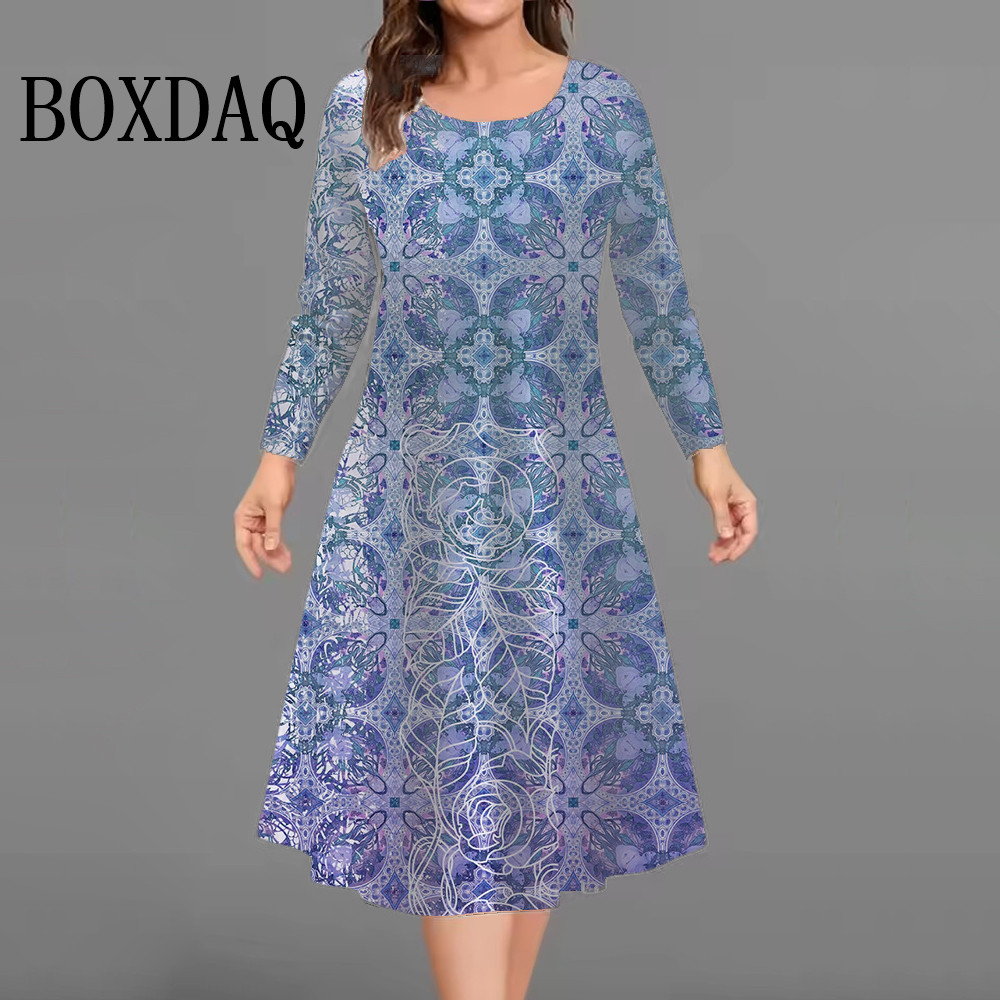 New Fashion Elegant Women Dres - Winter Clothing Plus Size 评论和价格