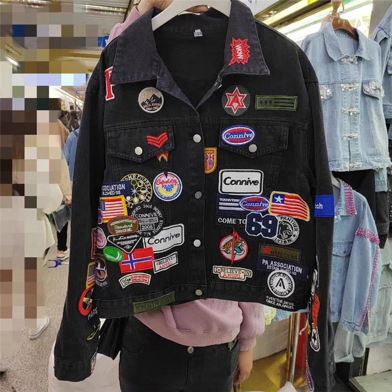 Fashion Denim jacket women Lab - Winter Clothing Label 评论和价格