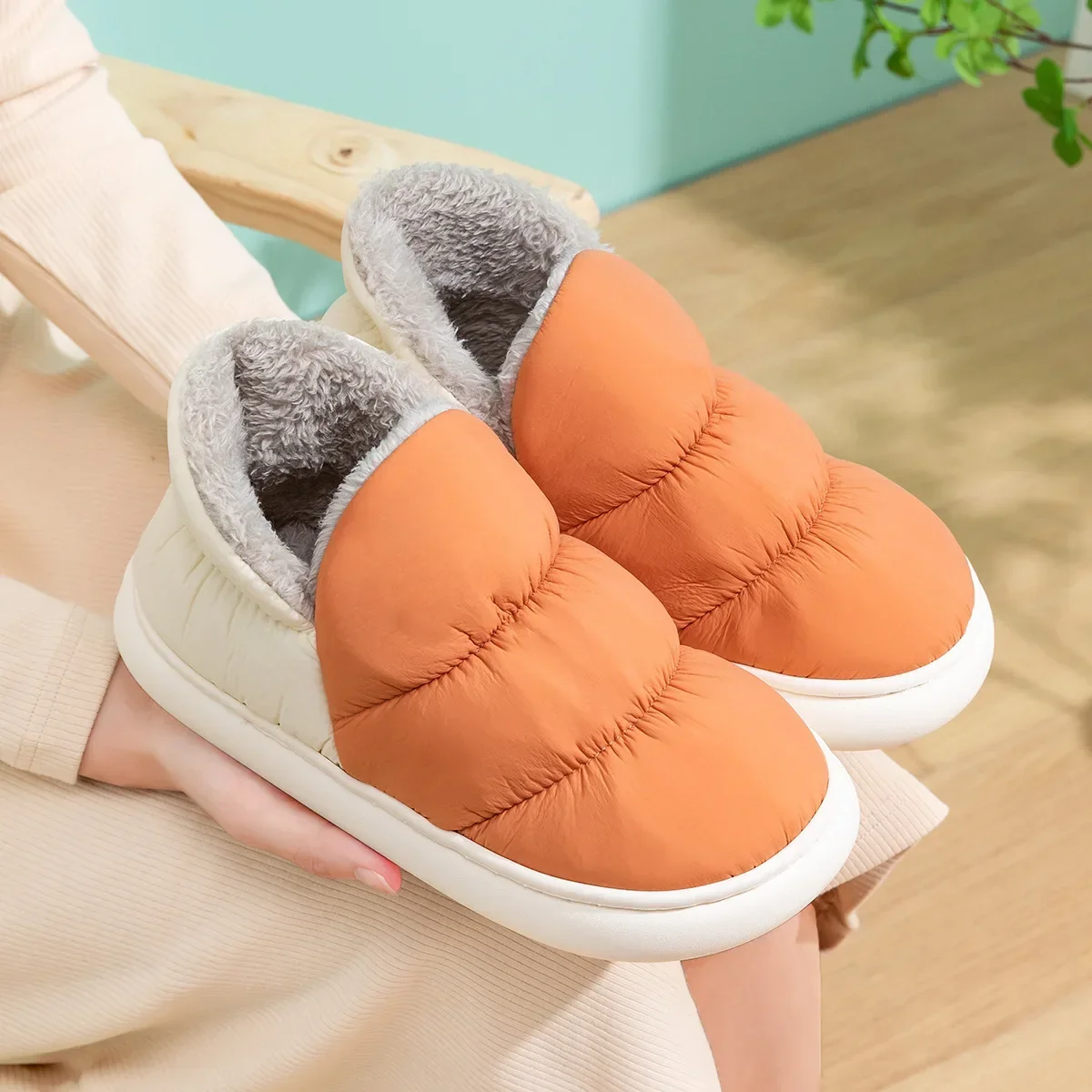 Women Men Slippers Winter Down - Winter Cloth 评论和价格