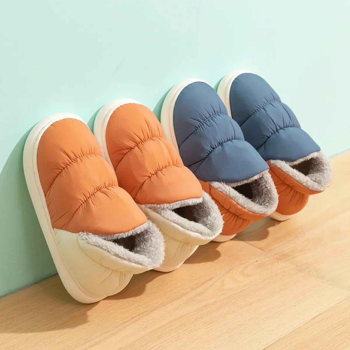Women Men Slippers Winter Down - Winter Cloth 评论和价格