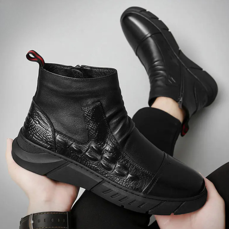Men's High Top Boots with Wool - Winter Cloth 评论和价格