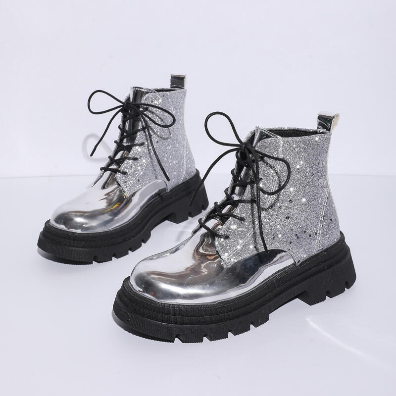 Luxury Silver Glitter Thick Bo - Winter Cloth 评论和价格