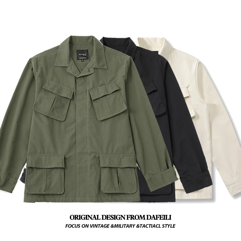 Men Solid Color Jacket Men's M - Quality Winter Clothing Bomber Jacket 评论和价格