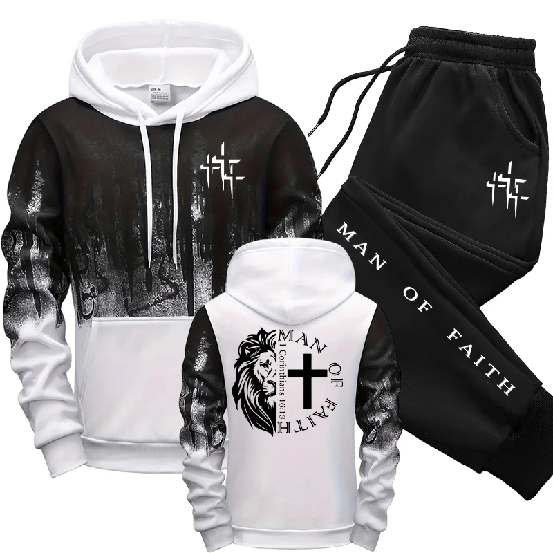 Man of Faith Pattern Men's Set - Winter Cloth 评论和价格