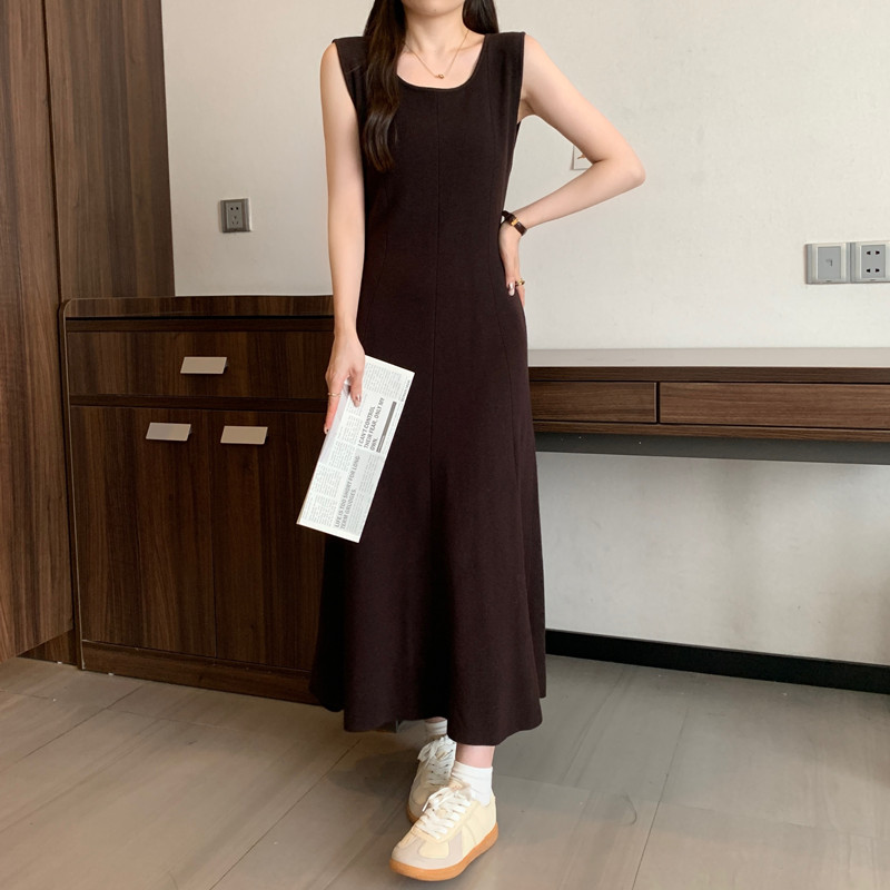 Elegant solid  sleeveless Knit - Winter Clothing Plus Size 评论和价格