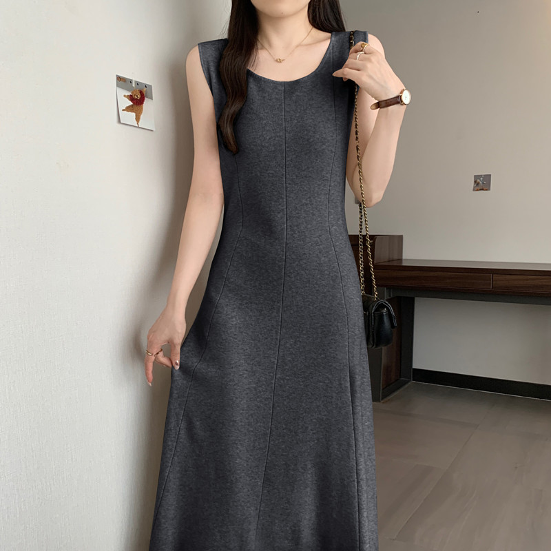 Elegant solid  sleeveless Knit - Winter Clothing Plus Size 评论和价格